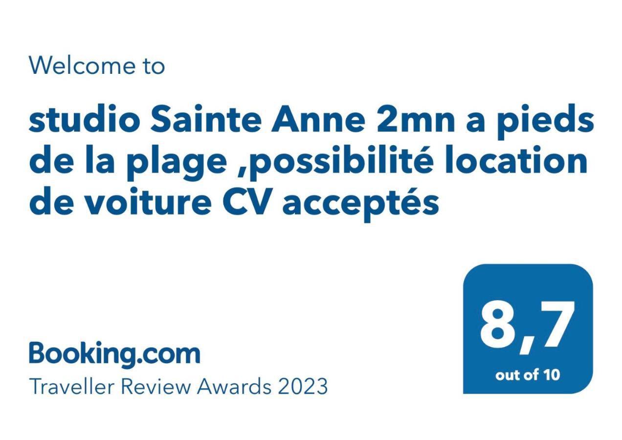 Studio Sainte Anne 2Mn A Pieds De La Plage ,Possibilite Location De Voiture 外观 照片